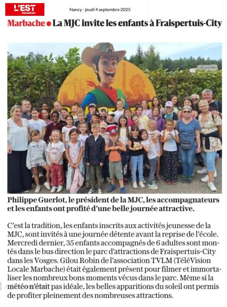 article ER du 04 09 - La MJC invite les enfants à Fraispertuis