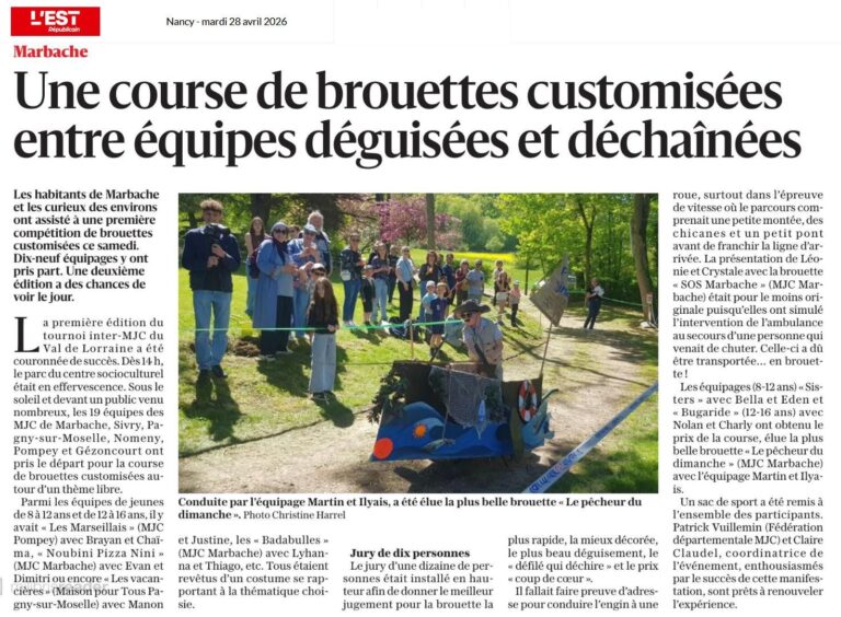 article ER du 28 04 - Course de brouettes customisées